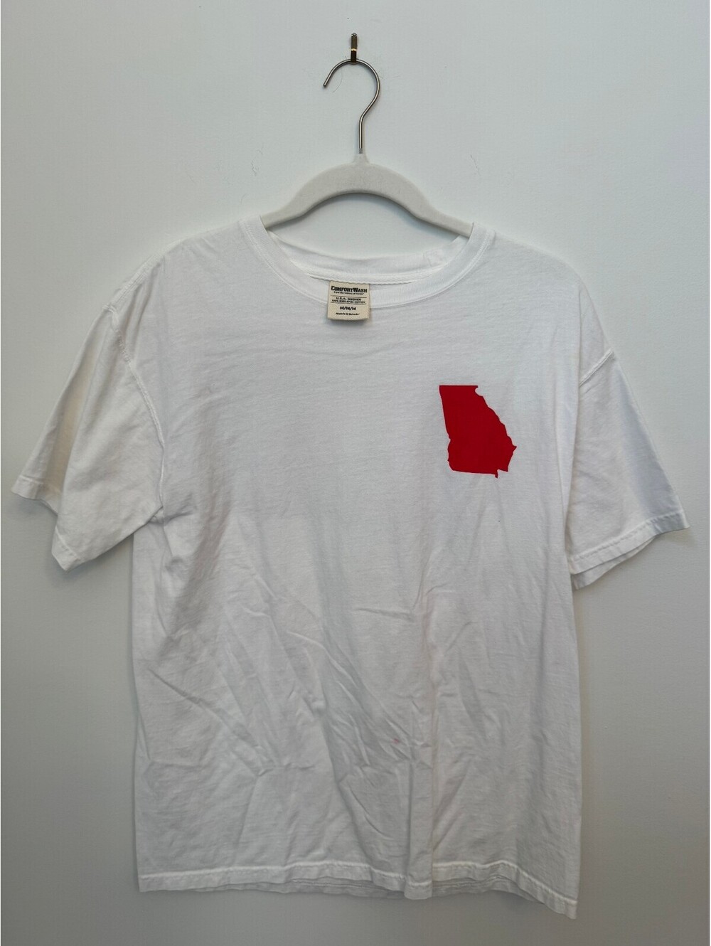 White Georgia graphic T-shirt